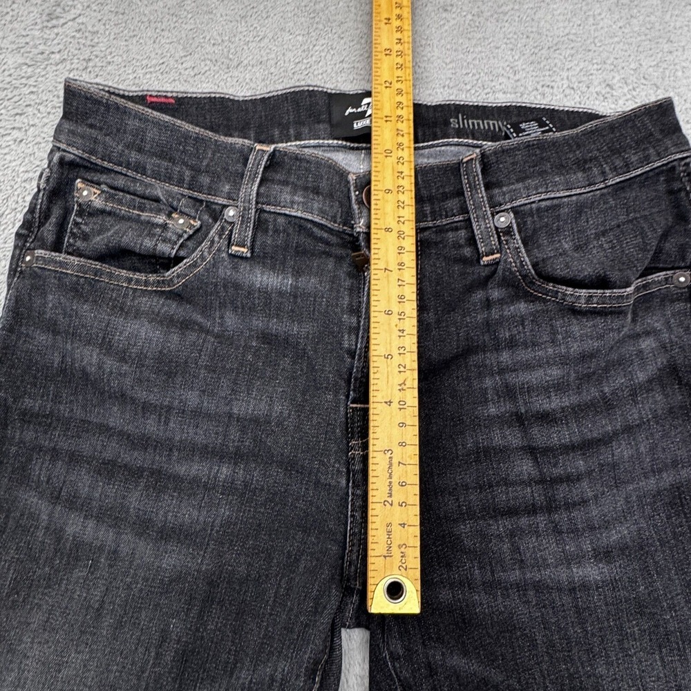 7 For All Mankind Women's Slimmy Shorts Size‎ 33 (Actual 32in. x 14in.) Stretch - Picture 5 of 11